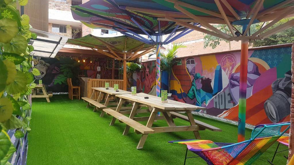 Purple Monkey Hostel in El Poblado, Medellín