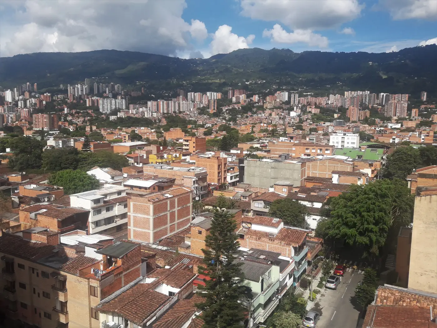 Envigado from the hills above town