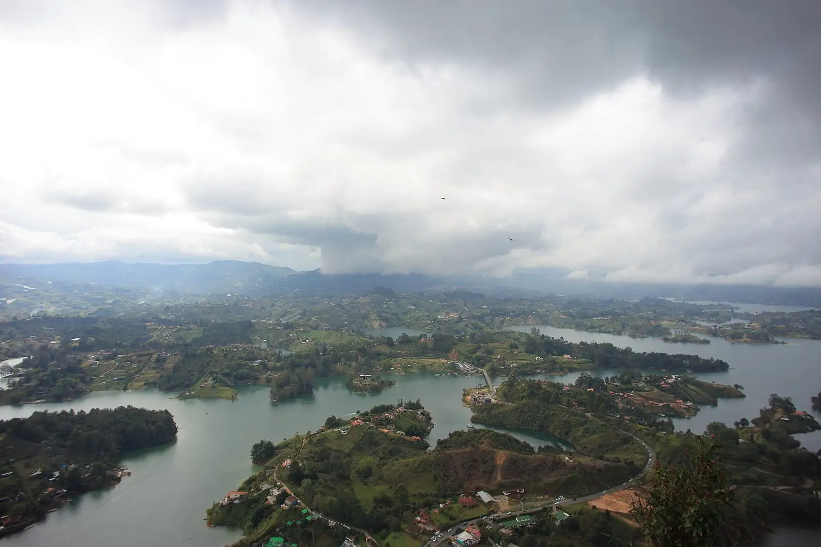 View from the Piedra del Peñol near Guatapé